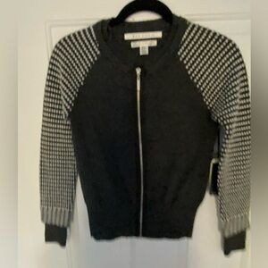 Max studio zippered cardigan